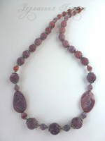 Ожерелье из африканского агата